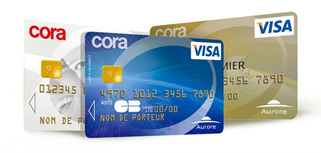 Carte de crédit paiement Cora