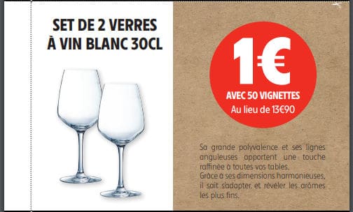 Verres Cristal d'Arques Intermarché